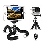 LOETAD Treppiedi per Cellulare Octopus Style Registrabile Flessibile Cavalletto di Bluetooth Supporto per Iphone Telefono...