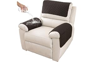 GYHH Sofa Armrest Cover, Headrest Cover for Recliner Chair Arm Cover,Armchair Slipcover Nonslip Quilted Furniture Protector for Pets Leather Sofa Couch