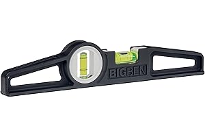BIGBEN Magnetic Level, Extra Strong Grip and Easy to Read Vial - BIGBEN® Induction Black Magic Level