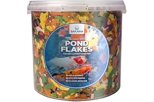 Sakana Multi-Pond Flakes | Premium Quality Aquatic Fish Food Mixture | Perfectly Balanced, All-Round Daily Feed for Cold-Water Fish | Healthy, Easily Digestible & Great Source of Nutrients (1L)
