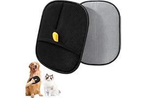 CHIHOLEN 2 Guanti magnetici per la rimozione dei peli di Animali Domestici su Entrambi i Lati con elettricità statica, Riutilizzabile, Perfetti per Gatti, Spazzola per Cani, Guanto per Gatti