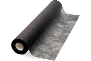 HAUS-HELD Jednorazowa nakładka 80 cm x 50 metrów na rolce z perforacją I czarna I prześcieradło z włókniny bez gumki I leżanka kosmetyczna - Tatto - SPA - Arztecrepp