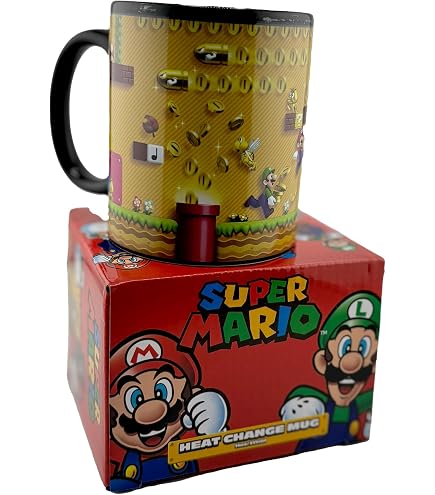 Super Mario Tasse – Keramik-Becher Für Ca. 325 Ml, Höhe 10 Cm