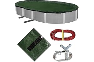 Blue Wave Silver 12-Year 12-ft x 20-ft Oval Above Ground Pool Winter Cover