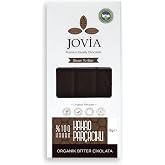 jovia premium quality chocolate Organic 100% Dark Chocolate - With cane-covered cocoa particles.