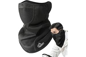 CEASELESLY Ski Gesichtsmaske,Winter Sport Gesichtsmaske,Halbe Sturmhaube schwarz,für Ski,Motorrad,Radfahren Wintersport Gesichtsmaske bei kaltem Wetter,Unisex-Halswärmer zum Warmhalten