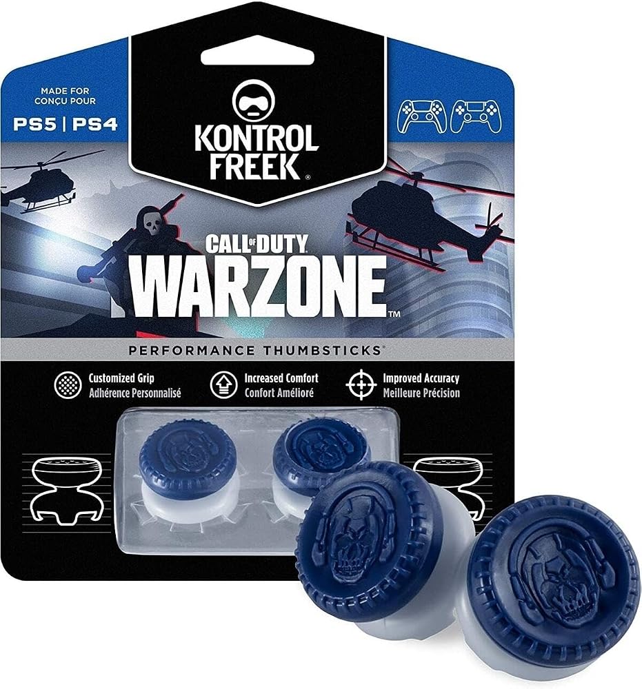 Kontrol Freek Warzone PS5 & PS4 Analog Koruyucu Yükseltici, Lacivert, Profesyonel Oyun Kolu Aksesuarı