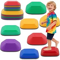 Pietre Di Bilanciamento Per Bambini 2-5 Anni – Set Sensoriale Antiscivolo, Gioco Da Esterni Stile Montessori