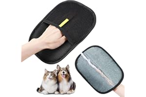 DOINEUFL Gant magnétique réutilisable pour enlever Les Poils d'animaux de Compagnie et Les Poils d'animaux de Compagnie pour Chiens et Chats, Gant magnétique pour enlever Les Poils d'animaux sur Les