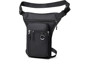 Flintronic Bolsa Pierna Moto, Impermeable Tactico Riñoneras Pierna, Riñonera Deportiva Multifunción, Duradero Riñonera Running Cintura con Correas Ajustables, para Ciclismo Pesca Camping Deporte