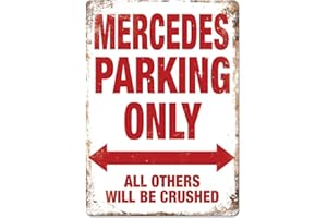 CIRRUS Mercedes Parking, plaque murale en métal, art mural inspirant.