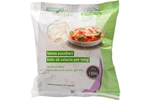 ZENPASTA Zen Pasta Shirataki Spaghetti Konjac secchi - Spaghetti Shirataki a basso contenuto calorico - Senza glutine e ricchi di fibre - 75g Monodose
