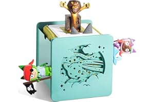 Xozoyo Tonie Shelf for Tonies Figures 25-40pcs, Magnetic Tonie box shelf for Toniebox in Kids Room Decor 14.5x14.5cm, Wall Mounted Shelves for tonies storage for Girls and Boy (Blue planet)