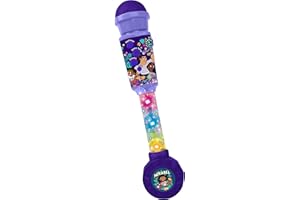 LEXIBOOK, Disney Encanto, Lighting Microphone for children, musical toy game, built-in speaker, light effects, Aux-in cable plug, purple, MIC90EN
