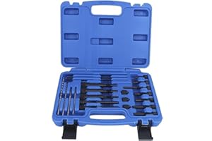 TKSE Extracción de Bujías Incandescentes,22pzs Extractor del Elemento Calefactor y Herramienta de Desmontaje de Calentadores para Roscas de Bujías Incandescentes de M8x1.0,M10x1.0,M10x1.25