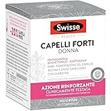 Swisse Capelli Forti Donna 30 compresse - Integratore per capelli con Cheratina, Collagene, Biotina, Azione rinforzante capel
