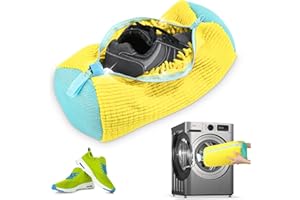 ZTBFHLZQ Sacchetti per Scarpe Lavanderia, Sacchetto Scarpe Borse per Bucato, Borsa per lavatrice per scarpe, Shoes Laundry Bag, Riutilizzabile e Resistente Borsa per Bucato per Scarpe (Giallo 1pcs)
