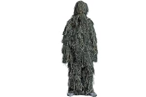 3D Ghillie Suit Jagd Jacke Woodland Tarnanzug Camo Camouflage Kleidung für Airsoft Jagd Hunting