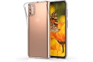 kwmobile Carcasa Compatible con Motorola Moto G9 Plus - Funda de Silicona para móvil - Cover Trasero en Transparente