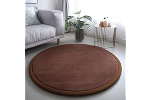 Loartee Tappeti Rotondo e Scendiletto per Bambini Cameretta da Gioco Bebè Tappeto