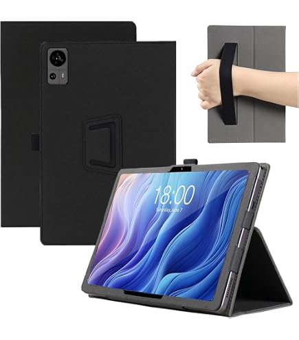 Hülle Für TECLAST T60 12 Zoll Tablet – PU Leder Mit Klappständer, Auto Wake/Sleep, Grau | Schutzhülle Mit TPU-Rückseite