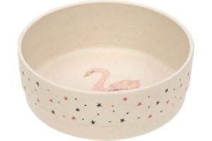 LÄSSIG Tazón para niños Vajilla infantil sin BPA para lavavajillas y microondas/Bowl PP/Cellulose Little Water Swan
