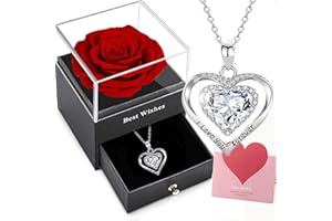 Willuck Echte Ewige Rose Geschenkbox, Konservierte Blumen Rosen Box, Romantisch Geschenk für Frauen, Valentinstag Hochzeitstag Geburtstag Geschenk für Mutter Ehefrau Freundin Oma