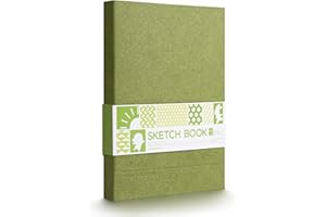 Arrtx Cuaderno de bocetos, A5 (8.5 x 6.1 pulgadas), 60 hojas de 180 g/m²/90 libras, cuaderno de bocetos de tapa dura para artistas, papel de dibujo duradero sin ácidos para tinta, bolígrafo, grafito