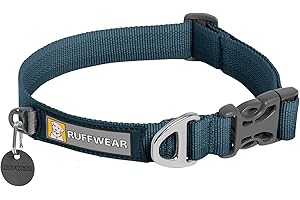 RUFFWEAR Front Range Dog Collar, Durable and Comfortable Collar for Everyday Use, Blue Moon, 14"-20"