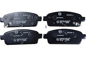 AutoMentum AM25096.2 Juego de Pastillas de Freno, juego de 4 para OPEL MOKKA / MOKKA X (J13) 2012- Eje trasero y otros vehiculos