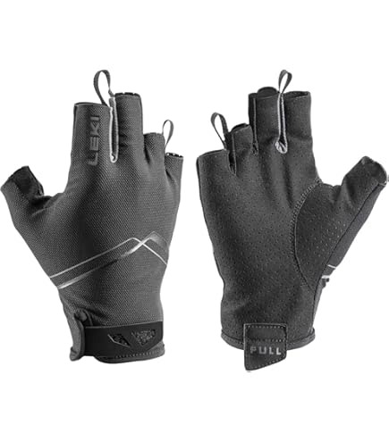 Gants Marche Nordique LEKI Gants LEKI Nordic Breeze Shark Short - Pour Marche Nordique - Unisexe, Respirants - Système Shark Matière Respirante Mesh