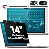 Pellicola Privacy Schermo Magnetico Compatibile con MacBook PRO 14 Pollici(2021-2023,M1,M2,M3)-A2442/A2779/A2918/A2992,Remova