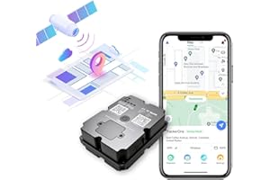 WANWAYTECH GPS-Tracker für Fahrzeuge, 100% wasserdicht, magnetisch, 4G LTE, Lange Akkulaufzeit 2–7 Monate, unbegrenzte Entfernung, Abonnement erforderlich, mehrere Warnungen, versteckter Tracker
