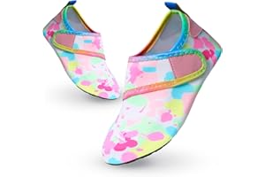 Decorie Wasserschuhe Kinder Badeschuhe Mädchen Jungen rutschfeste Schwimmschuhe Kinder Aquaschuhe Schnell Trocknend Strandschuhe Kinder Barfußschuhe für Beach Pool