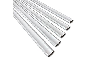 Grandismo - White Scotia/Laminate Floor Beading & Skirting - 2.4m Lengths x 10 Lengths - Paintable/Floor Edging Strip