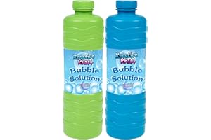 KREATIVEKRAFT Bubble Solution Liquid Pack of 1 or Multipack 1L Bottles Extra Strong Bubble Mixture Suitable For Bubble Machine Bubble Gun Bubble Wand Refill Bubble Making Toys Outdoors Fun Party Games (2 Pack)