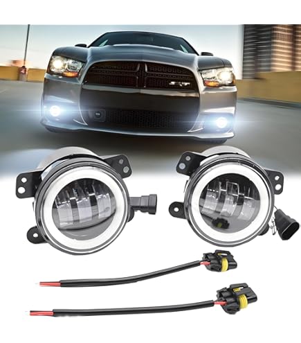 DOT SAE Certified Fog Lights Dodge Charger Chrysler Fog Lights AUTOWIKI LED  Fog Lights Kit