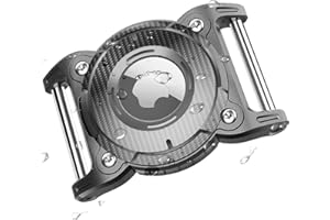 ONEONTA Airtag Hund | Airtag Anhänger Hund - Airtag Hülle Hund Wasserdicht für Airtag Hundehalsband mit Abnehmbarer Metallschlaufe, Robustes TPU, Leicht, Kompakte Größe, Passend für 3cm Breite