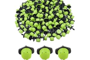 VINFUTUR 100pcs Goteros Riego Ajustables Accesorios Goteo Cabezas de 8 Agujeros Aspersores para Goteo Sistema Irrigación Jardín Huerto Patio Césped