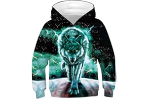 TUONROAD Hoodie Niño Funny 3D Sudaderas con Capucha Unisex Sweatshirt Niña Manga Larga Sweater Hoody 6-14 Años