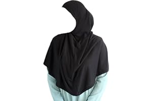 Yaqeen One Piece large Hijab cotton/Jersey women instant Amira Khimar Instant scarf islamic salah prayer clothes