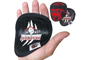 THE UGLY MONKEY GYM WEAR Fitness Handschuhe Herren Damen Grip Pads Griffpads Krafttraining Griffpolster Kraftsport Gym Pull up Hantel 1 Paar Neopren Trainingshandschuhe - Workout Gloves Bodybuilding Griff.