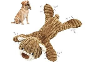 Hundespielzeug Juguetes para Perros Juguete Perro Resistentes Mordedor Perro Cachorro Peluche Juguetes Interactivos Duraderos para Perros pequeños Grandes y Cachorros (Oso)