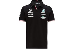 MERCEDES-BENZ Mercedes-AMG Petronas - Polo pour homme - Produit officiel Formule 1 - Collection 2021 - Kurze Ärmel