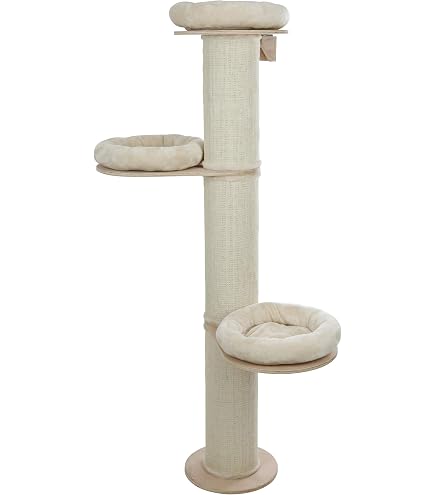Tiragraffi per gatti 260 cm beige/bianco 3708093 Tiragraffi per gatti 260 cm beige/bianco 3708093