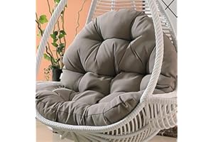MORKITE Cuscino per Sedia a Forma di Uovo,Cuscino per Poltrona sospesa,Cuscino per Sedia in Rattan,Cuscino Integrato,Varie opzioni di Colore,Adatto per Giardini Esterni, altalene Interne, divani