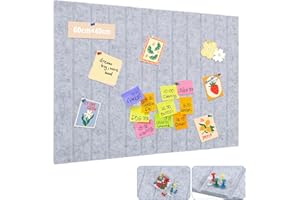 JIANTA Grande Bacheca Alternativa in Sughero, 40 x 60 cm Bacheca in Feltro con Nastri Adesivi, 9 mm Spessa, Lavagna Sughero da Parete per Ufficio Casa