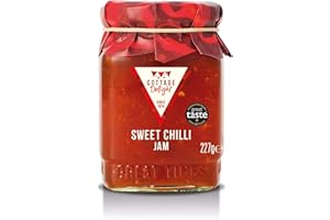 Cottage Delight Sweet Chilli Jam, Sweet, Spicy Flavour, Habanero Chillies and Red Peppers, Suitable for Vegetarians, Gluten Free, No Artificial Additives, Made in Small Batches,227 g (Pack of 1)