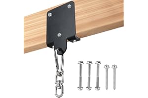 Supaway 1 Pieza Soporte Pesado para Saco de Boxeo – Montaje para Pared/Techo – Soporte Giratorio 360° – Gancho para Vigas de Madera – para Boxeo, Muay Thai, Yoga Aéreo, Columpio, Hamaca