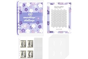 100 Envelope Saving Challenge, HAIYUU A5 Agenda Risparmio Soldi con Buste Porta Soldi e Tracker Della Sfida, Budget Planner Money Binder Budget Binder per Risparmia il Denaro Challenge